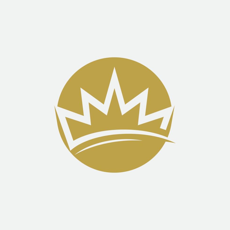 Crown Concept Logo Design Template vector