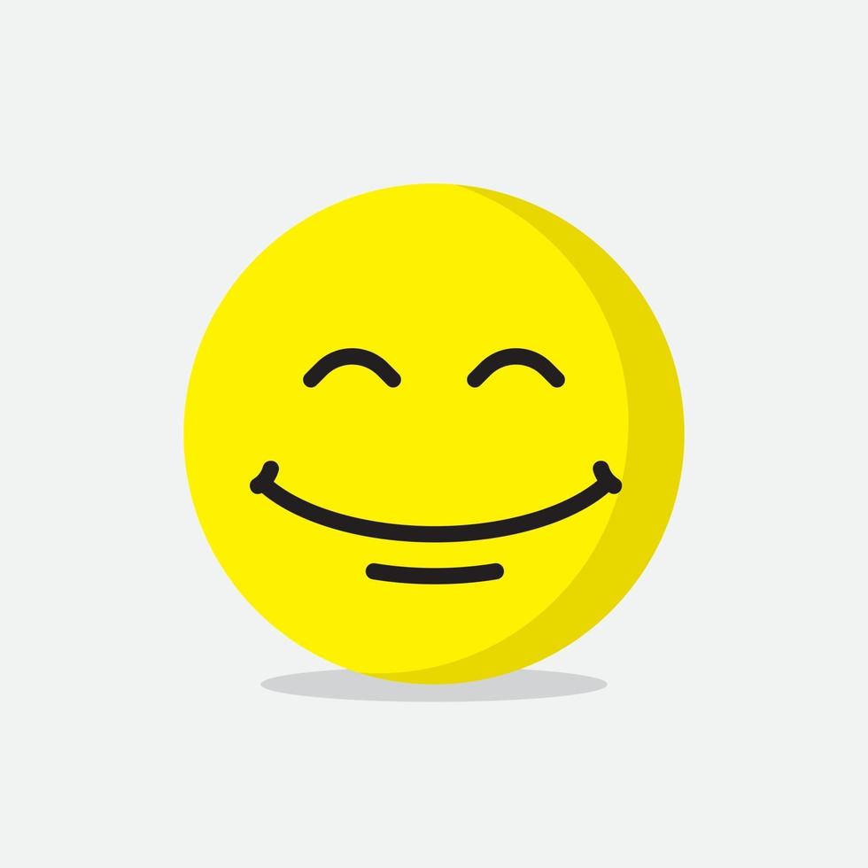 Smile emote Vector Template Design