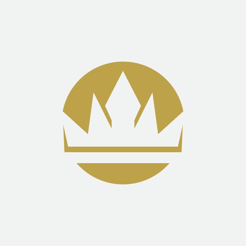 Crown Concept Logo Design Template vector