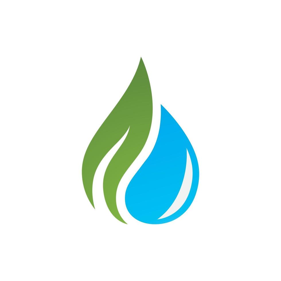 water drop nature Logo Template vector illustration design