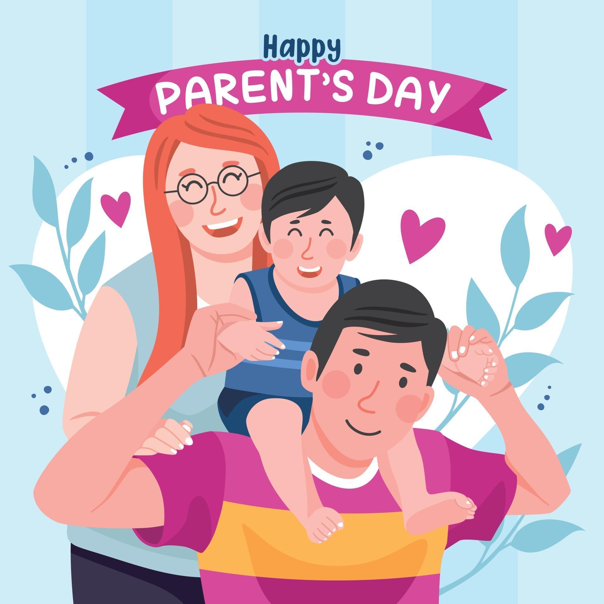 Happy Parents Day Concept 2412261 Vector Art at Vecteezy