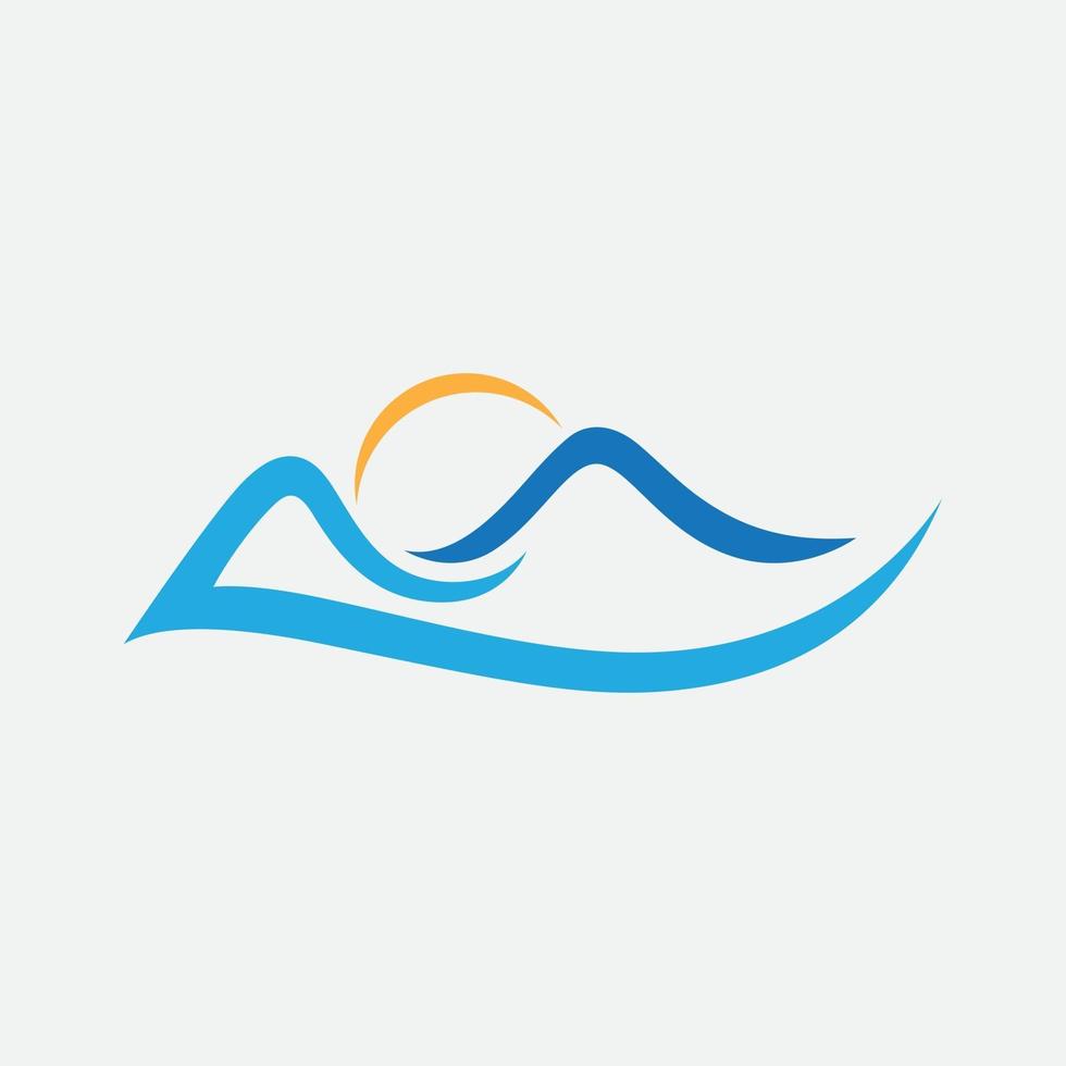 Mountain logo symbol vector sign