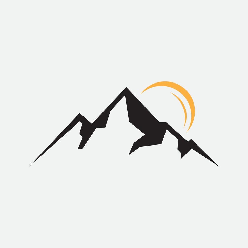 montaña logo símbolo vector de señal