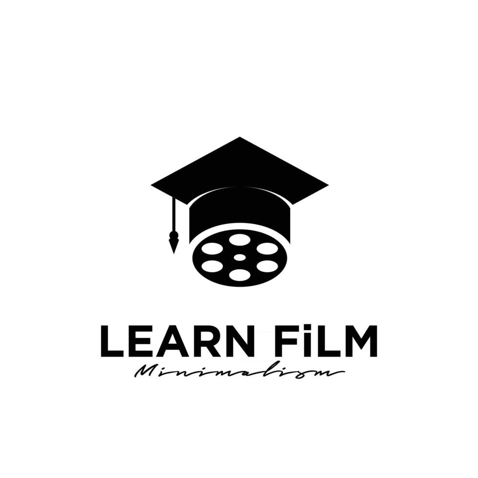 Film Education Movie Film Production logo design vector icon illustration