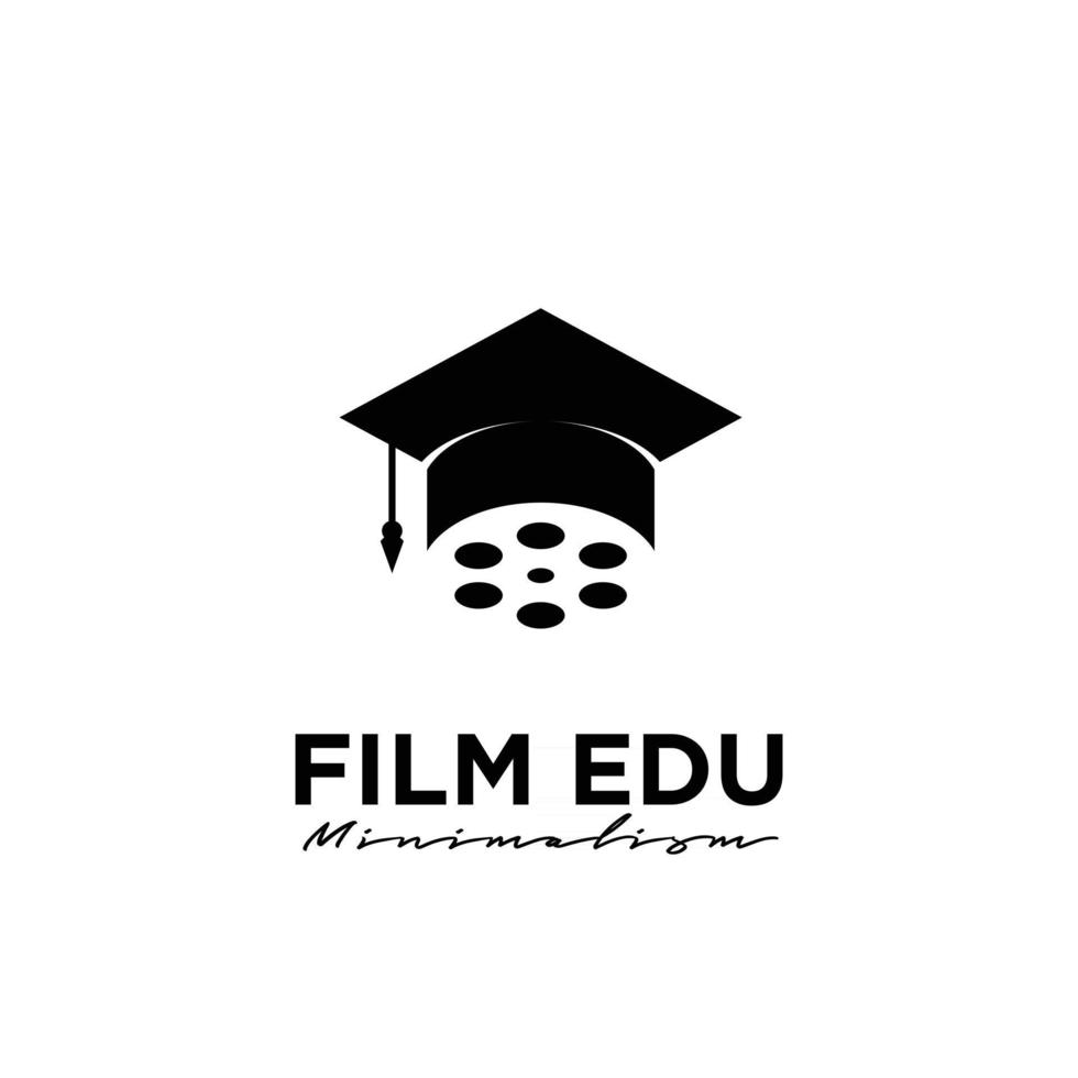 Film Education Movie Film Production logo design vector icon illustration