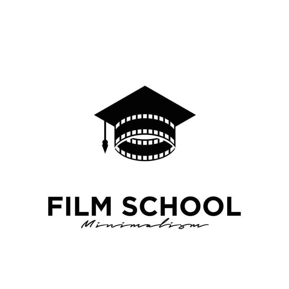 Film Education Movie Film Production logo design vector icon illustration