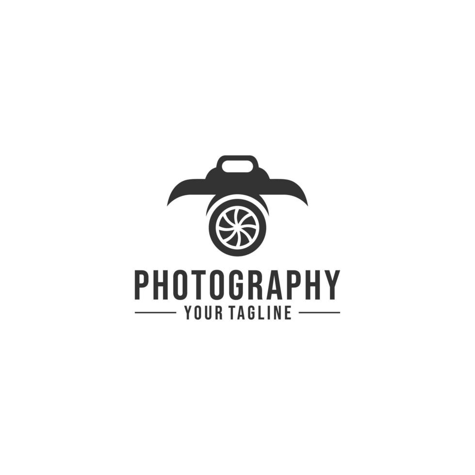 photography logo in white background vector