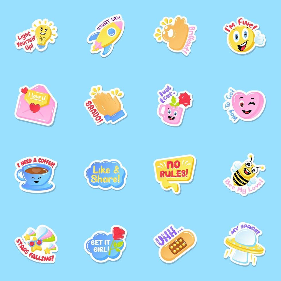 Social Media Sticker 2413003 Vector Art at Vecteezy