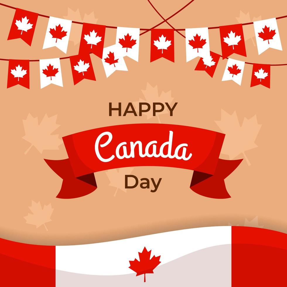 Canada Day Background Concept vector