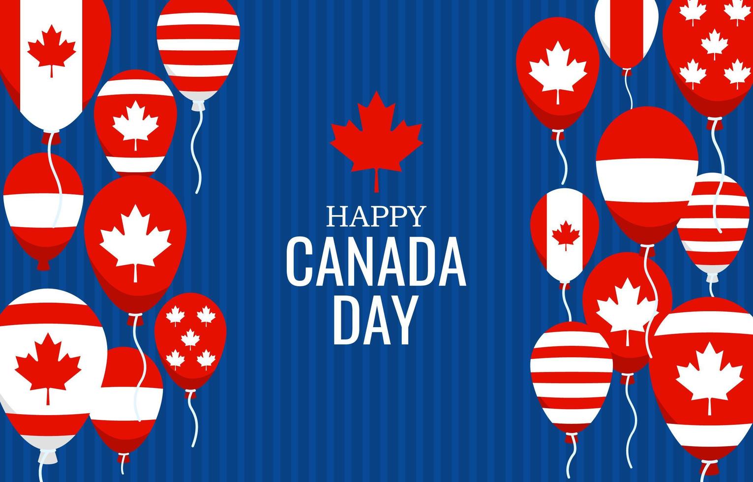 Happy Canada Day Greetings Background vector
