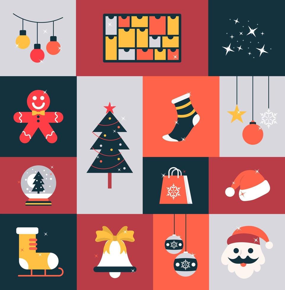 Happy Christmas Elements vector