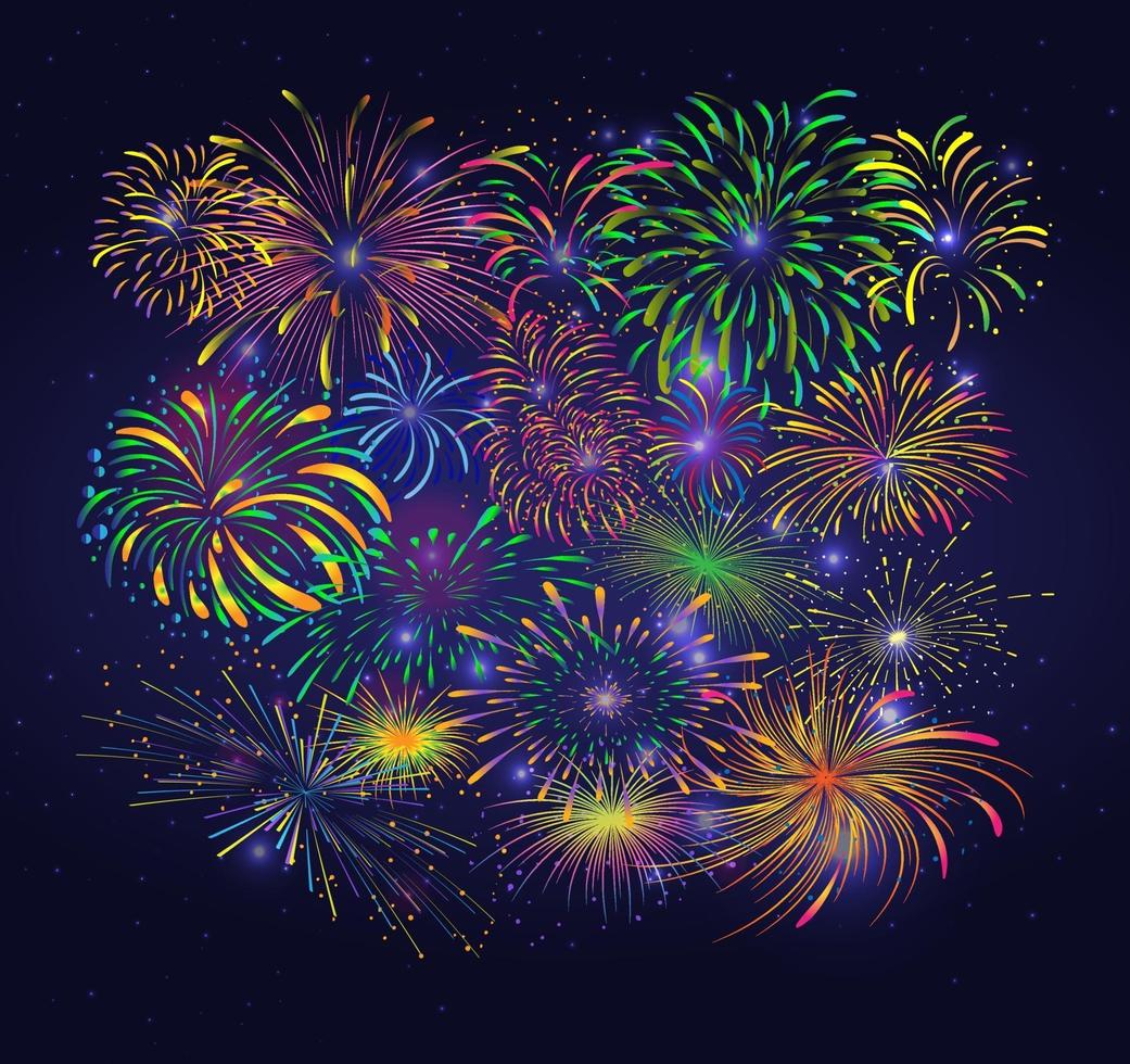 Firework and crackers vector