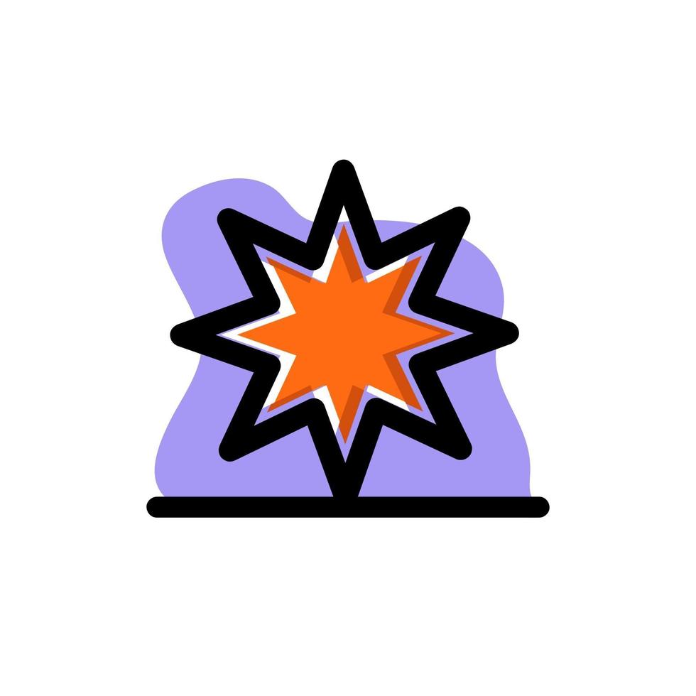 Star Icon Conceptual Vector Illustration Design