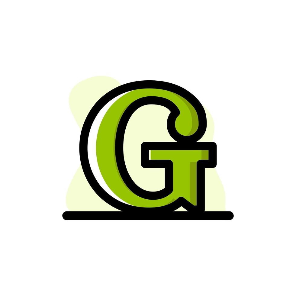 Conceptual Letter G Vector Illustration Icon Design