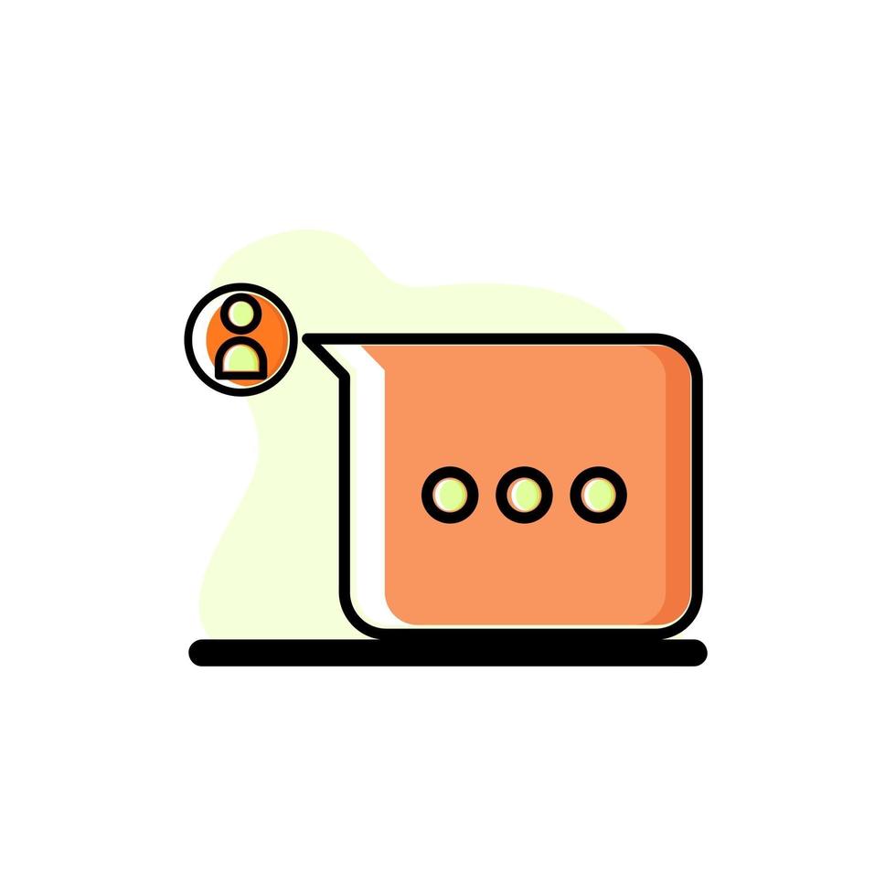 User Comment Vector Illustration Concept Design Icon