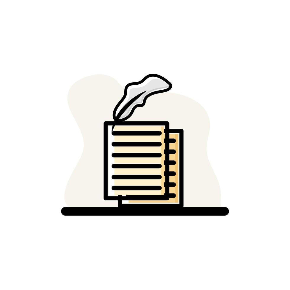 Writing Icon Conceptual Vector Illustration Design