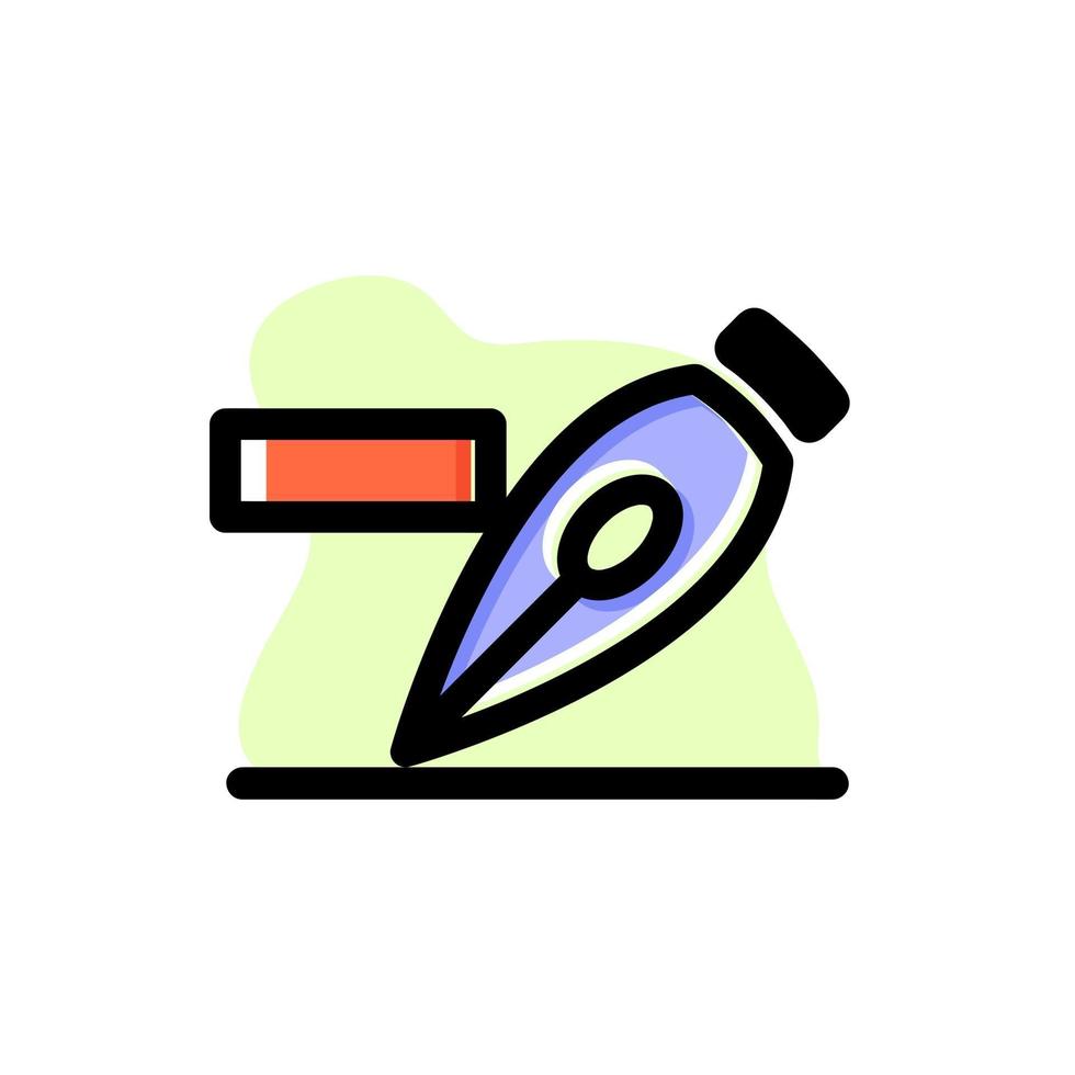 Delete Anchor Point Tool Icon Vector Concept Illustartion Design