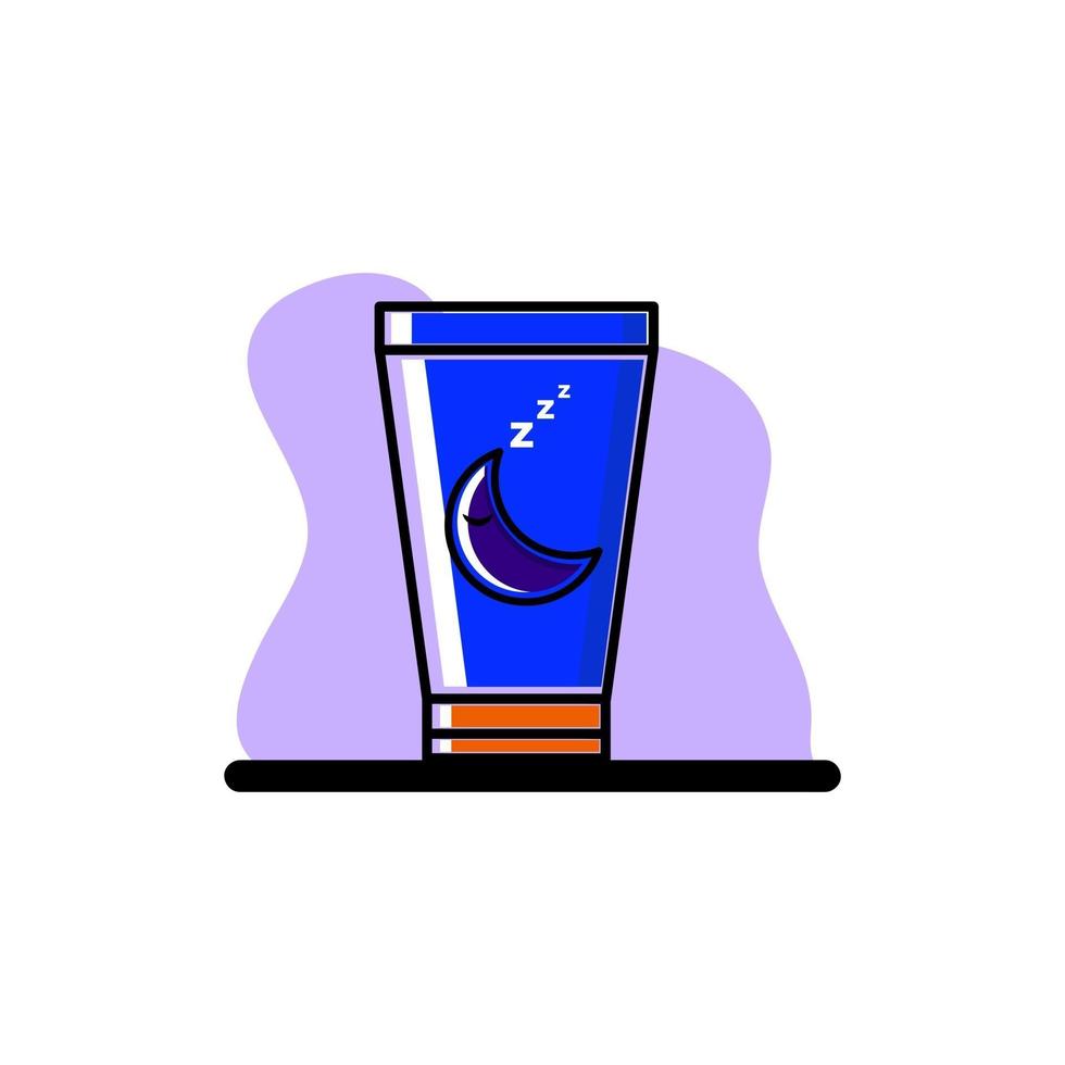 Night Lotion Conceptual Vector Icon Design Illustration