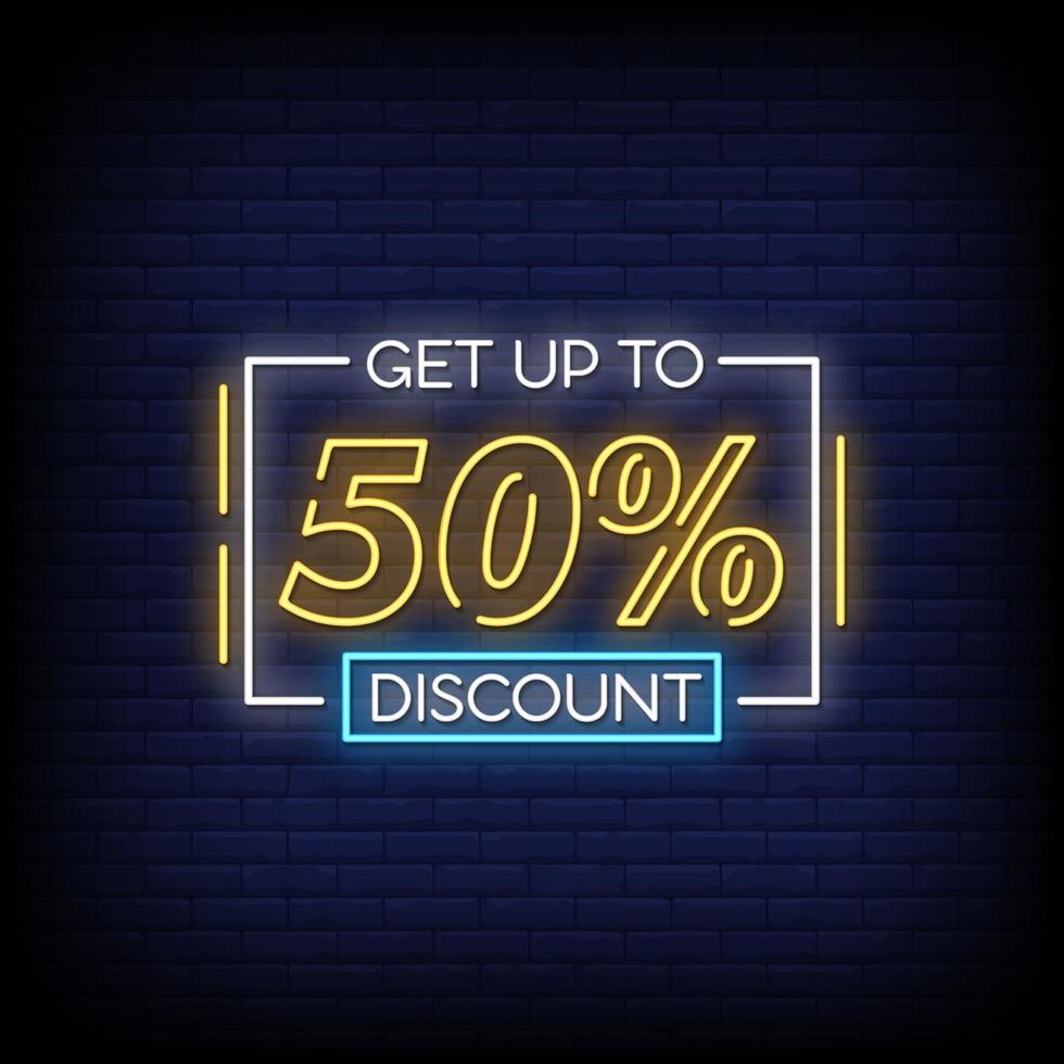 Get Up To 50 percent discount Neon Signs Style Text Vector