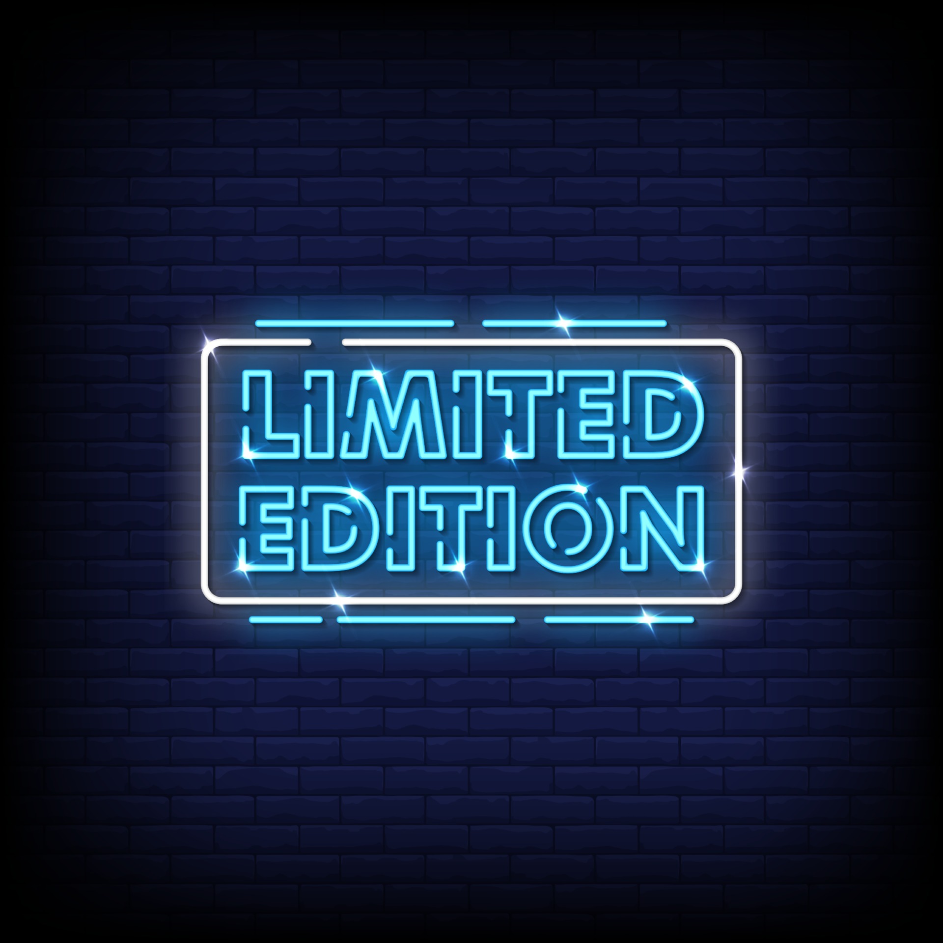 Limited Edition Neon Signs Style Text Vector 2413564 Vector Art at