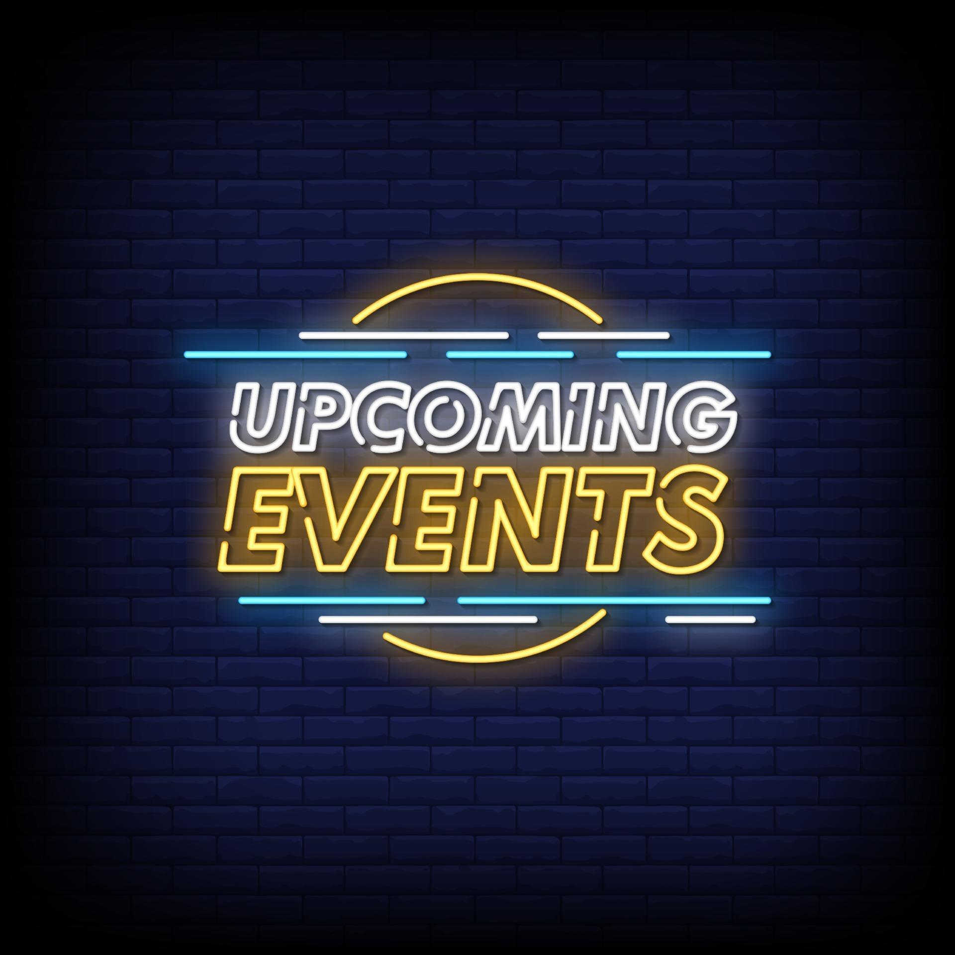 Events Neon Signs Style Text Vector 2413967 Vector Art at Vecteezy