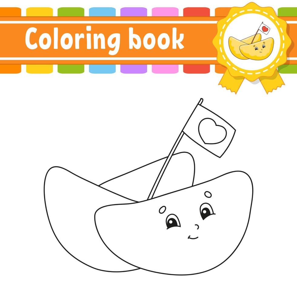 Coloring book for kids vector