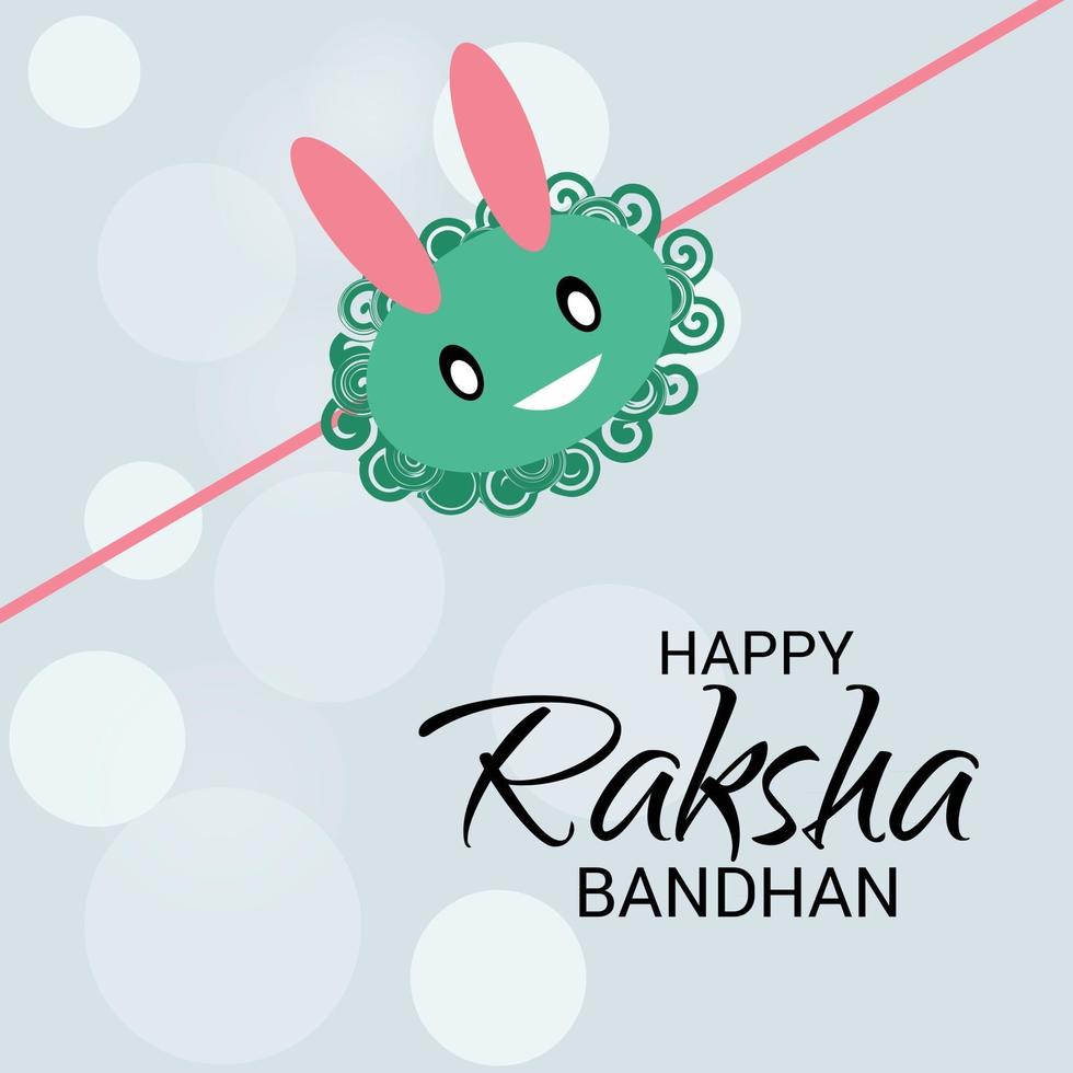 Vector illustration of a Background for Happy Raksha Bandhan Indian festival of sisters and brothers