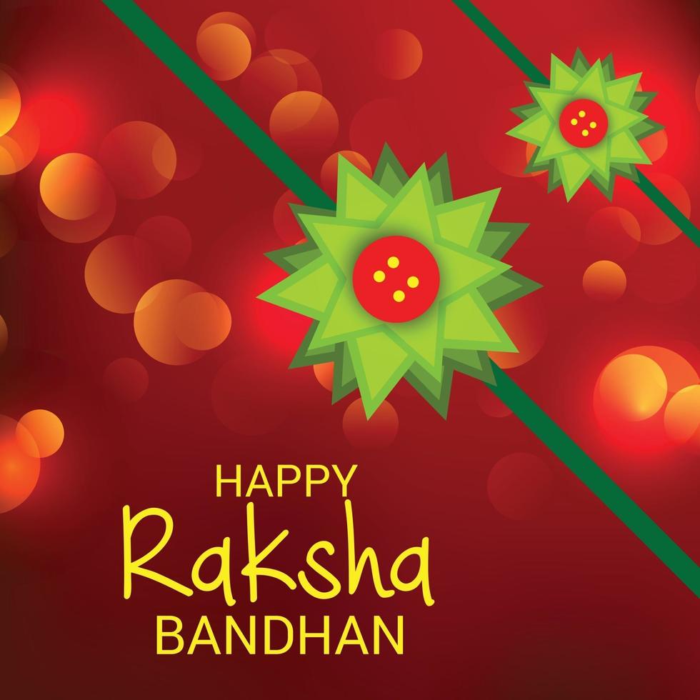 Vector illustration of a Background for Happy Raksha Bandhan Indian festival of sisters and brothers