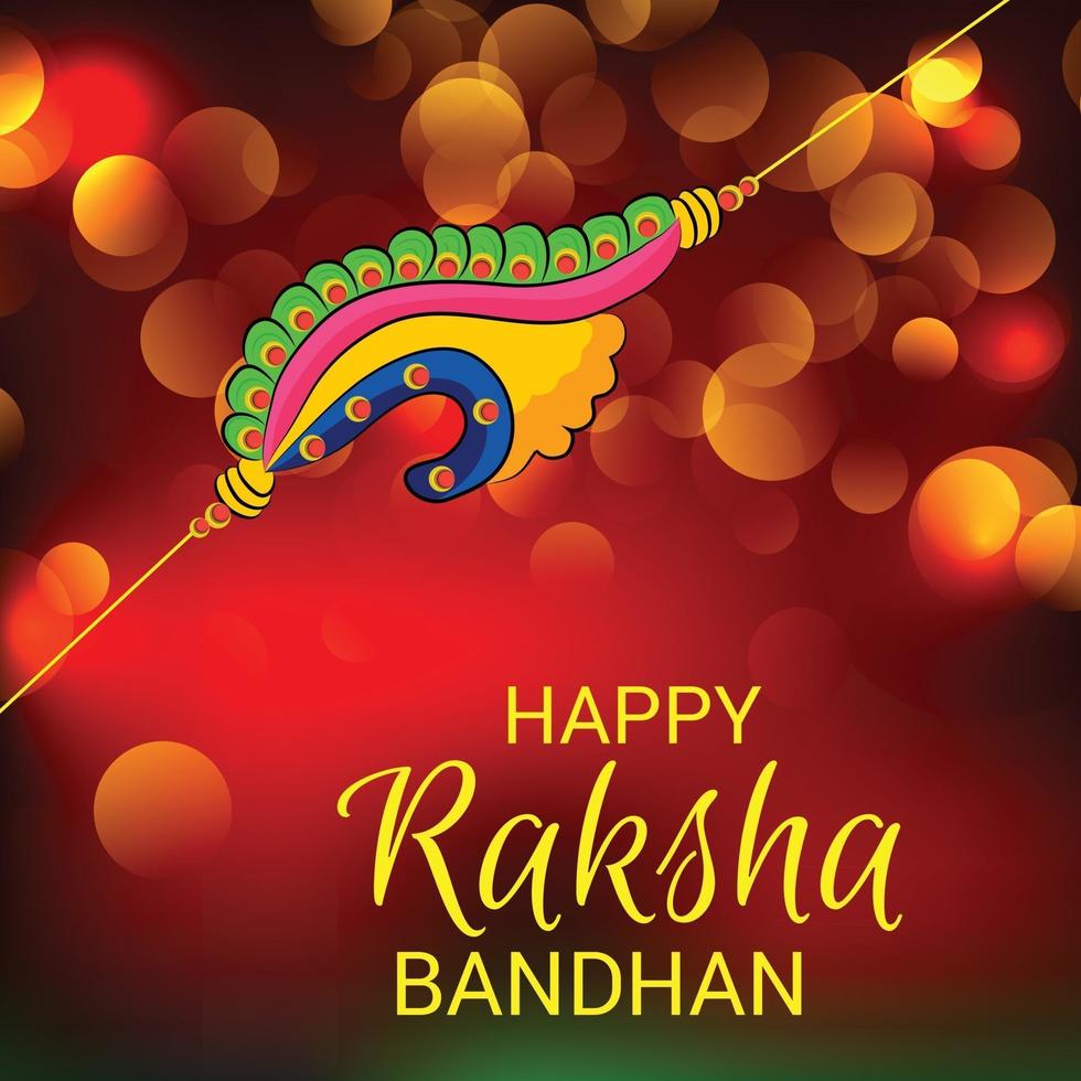 Vector illustration of a Background for Happy Raksha Bandhan Indian festival of sisters and brothers
