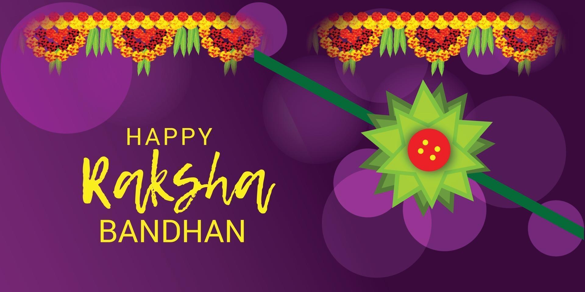 Ilustración vectorial de un fondo para el feliz festival indio raksha bandhan de hermanas y hermanos vector