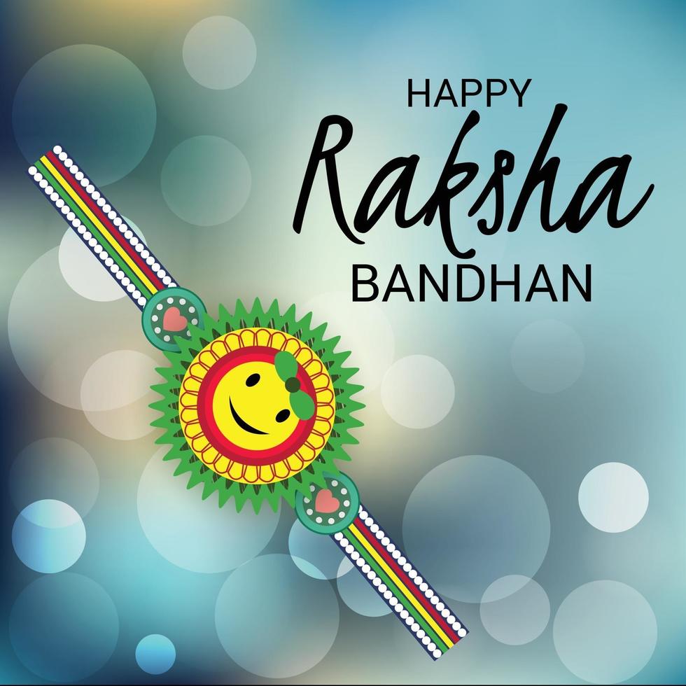 Ilustración vectorial de un fondo para el feliz festival indio raksha bandhan de hermanas y hermanos vector