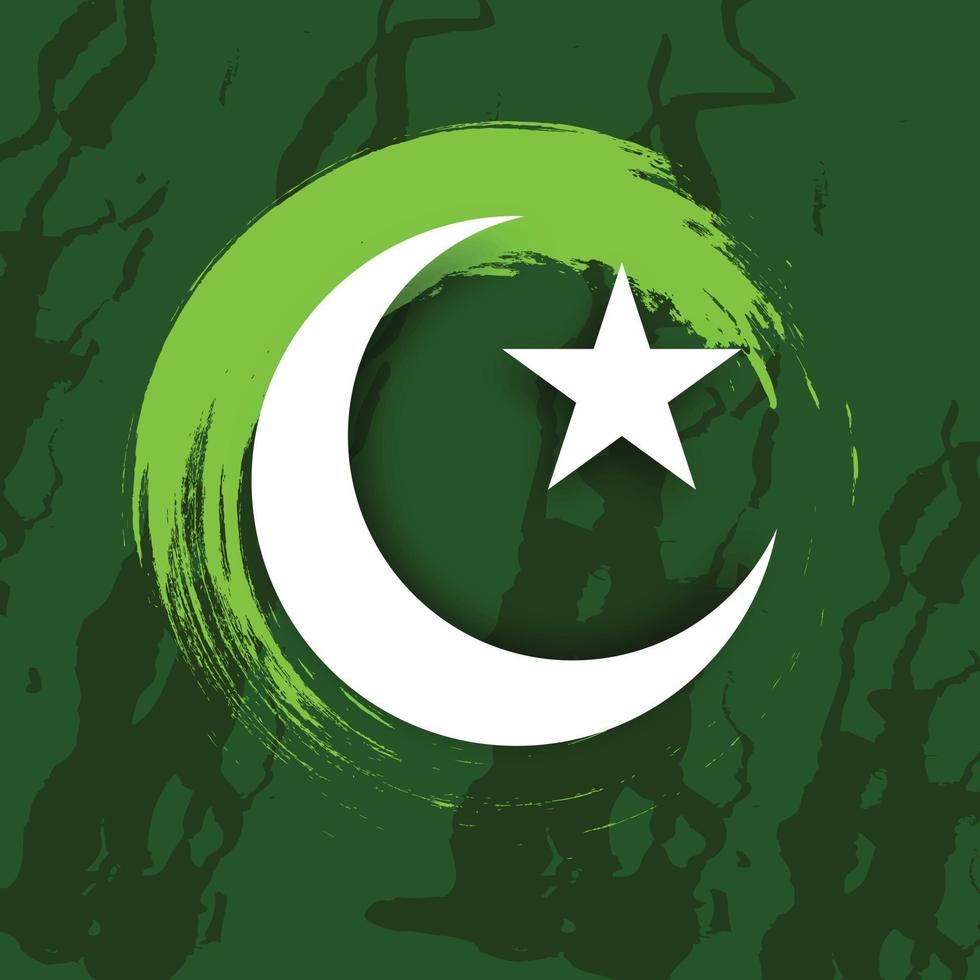 Vector illustration of a Background for Pakistan Independence Day