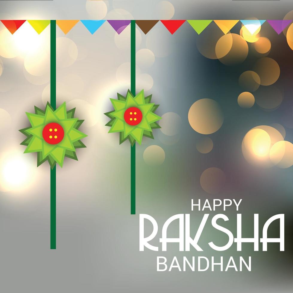 Vector illustration of a Background for Happy Raksha Bandhan Indian festival of sisters and brothers