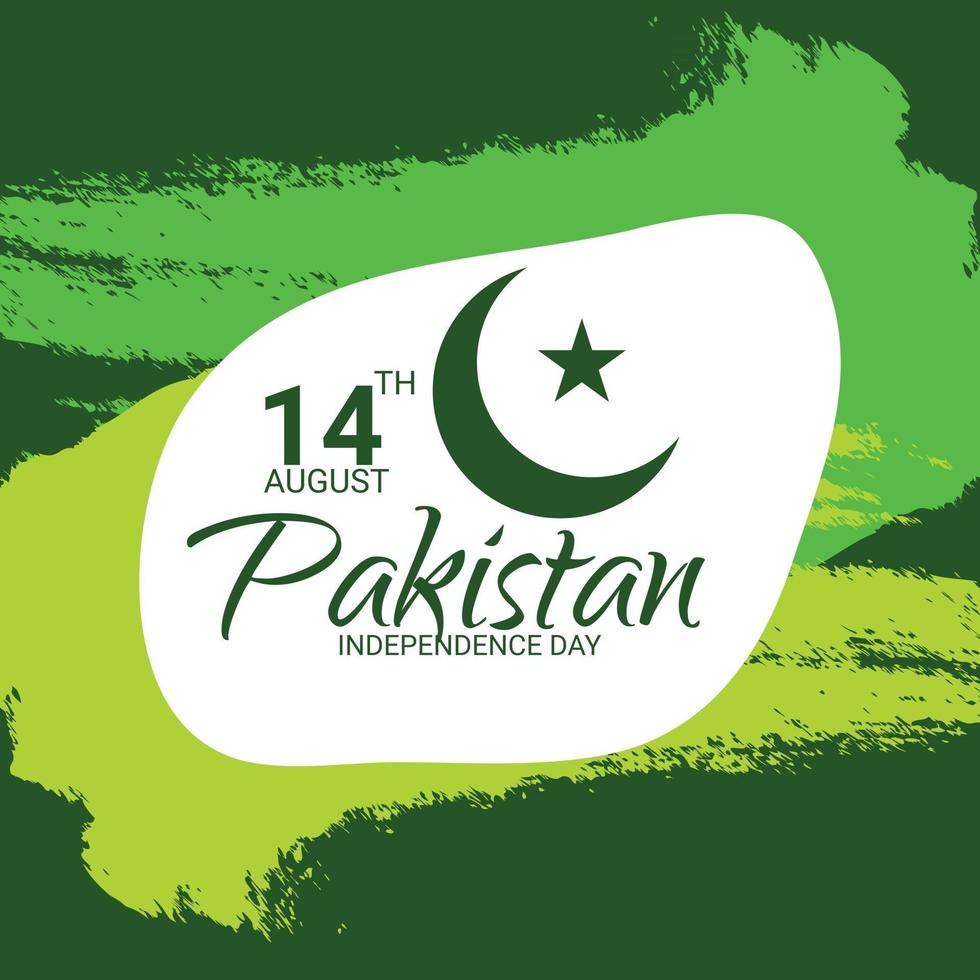 Vector illustration of a Background for Pakistan Independence Day