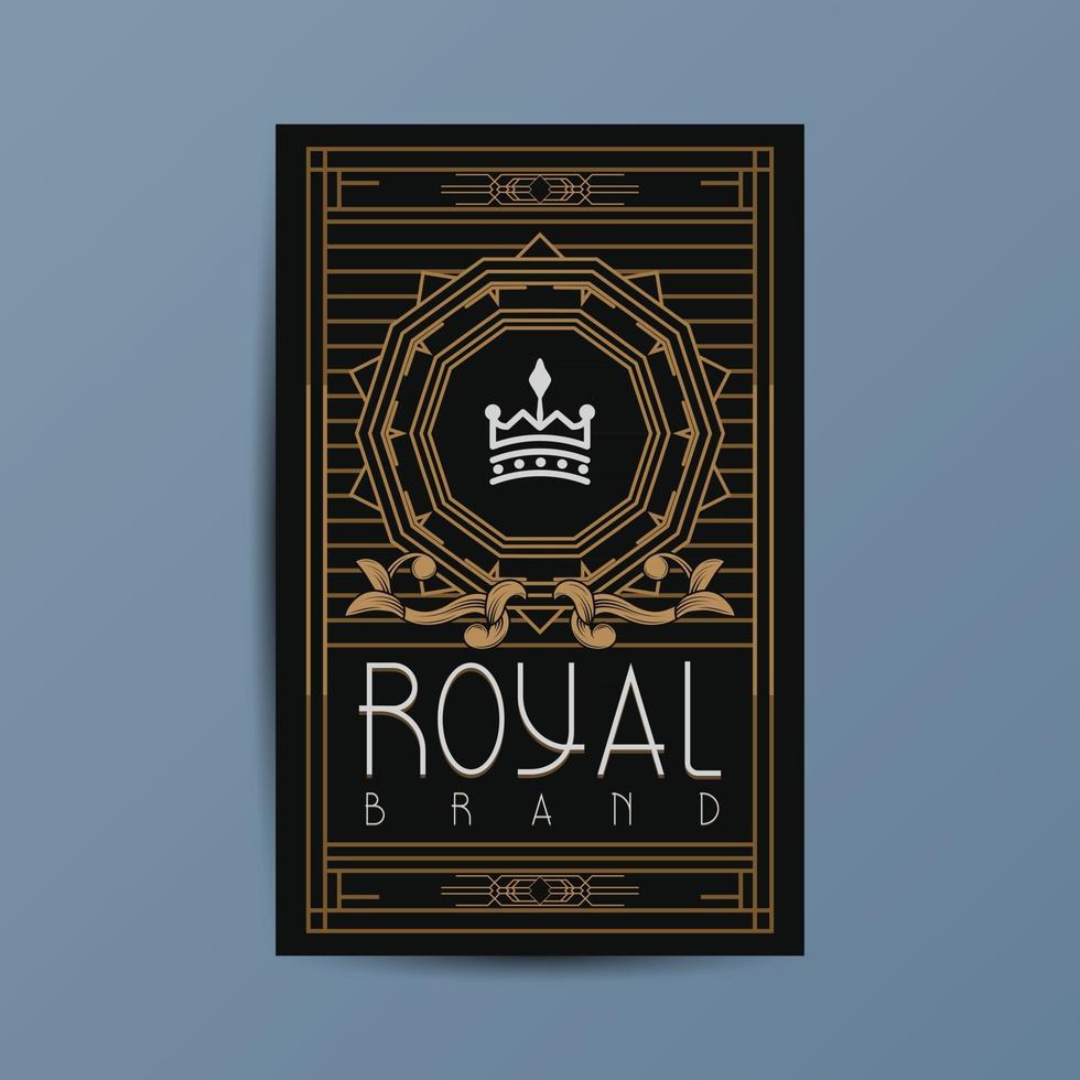 Luxury premium poster design template vector