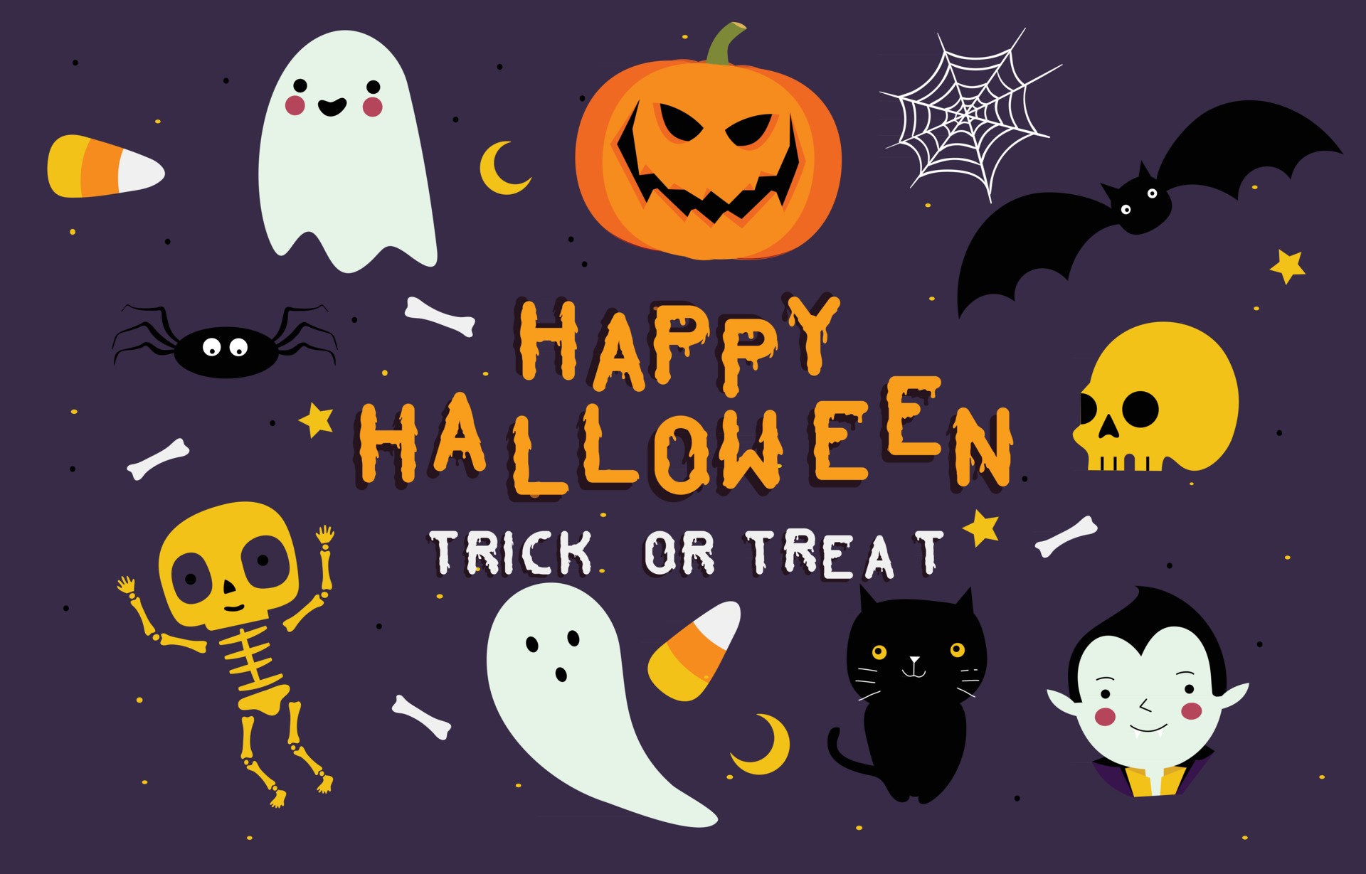 Happy halloween scary background 2414496 Vector Art at Vecteezy