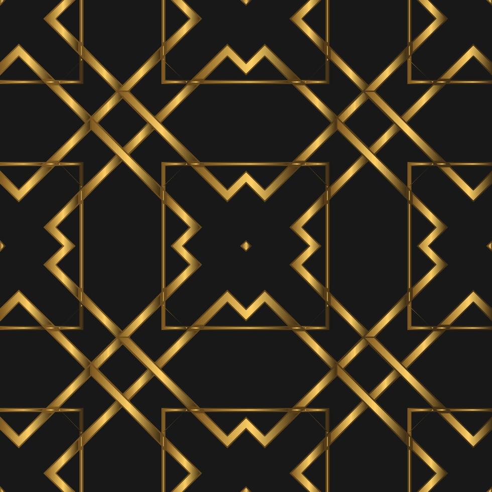 Golden Luxurious Seamless Pattern vector