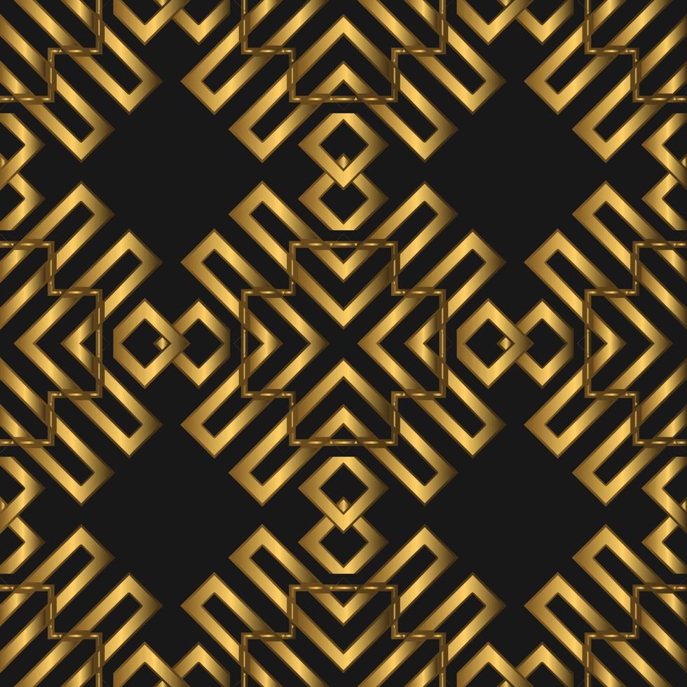 Golden Luxurious Seamless Pattern vector