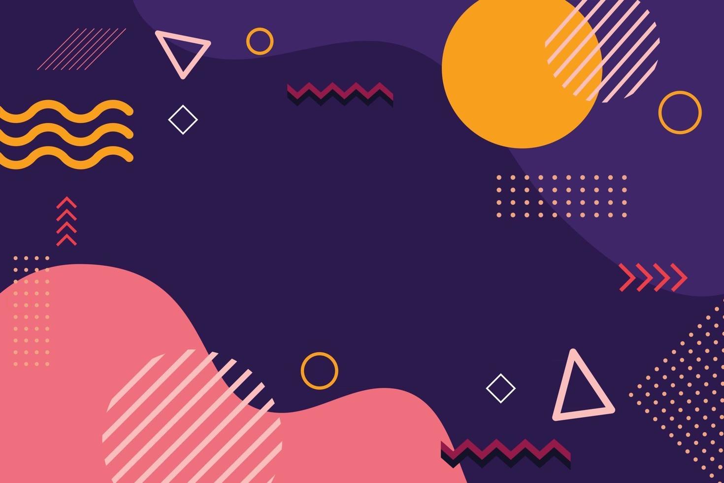 Abstract background with dynamic shapes vector