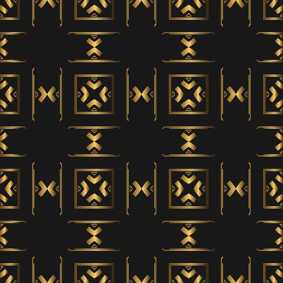 Golden Luxurious Seamless Pattern vector