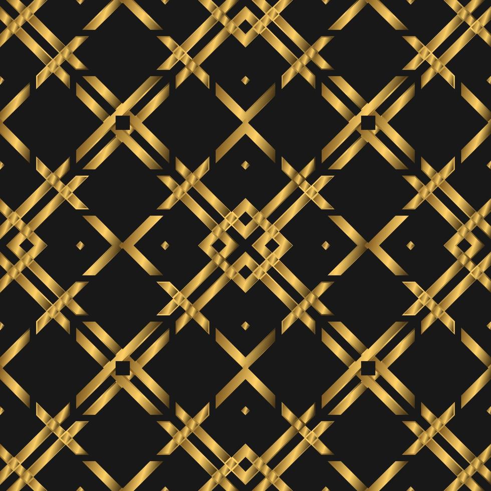 Golden Luxurious Seamless Pattern vector