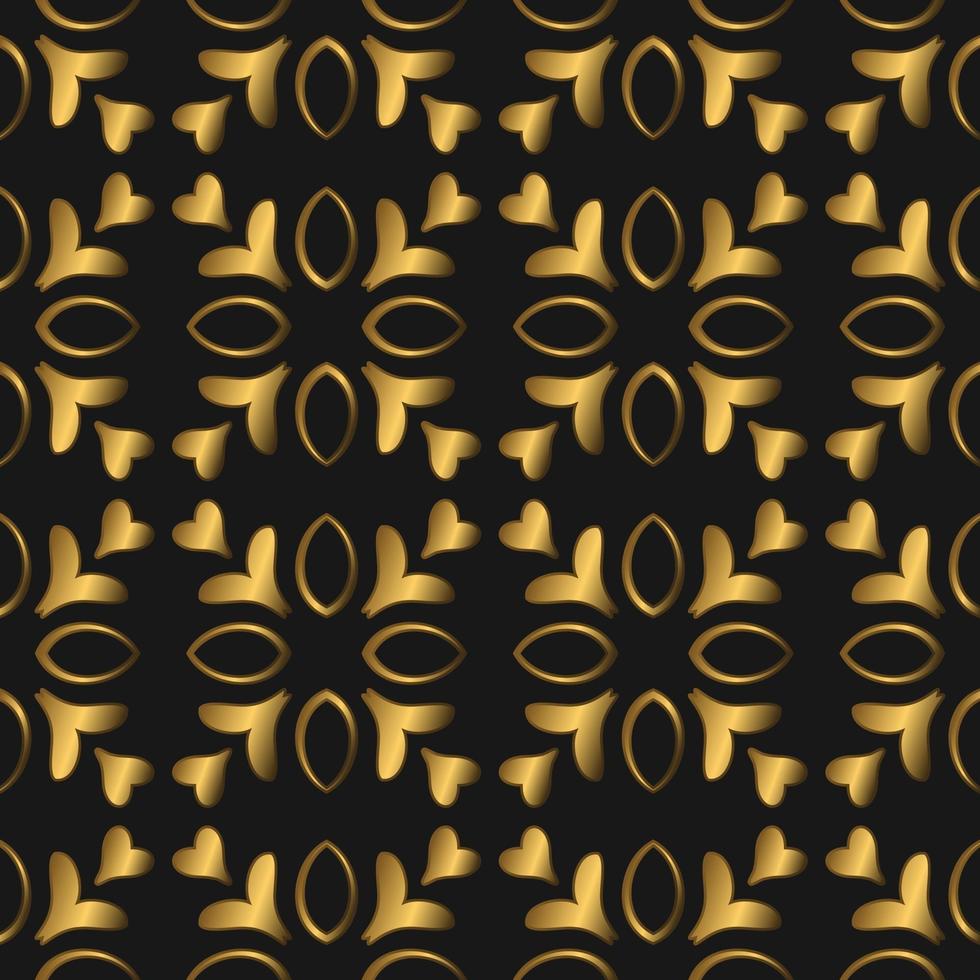 Golden Luxurious Seamless Pattern vector