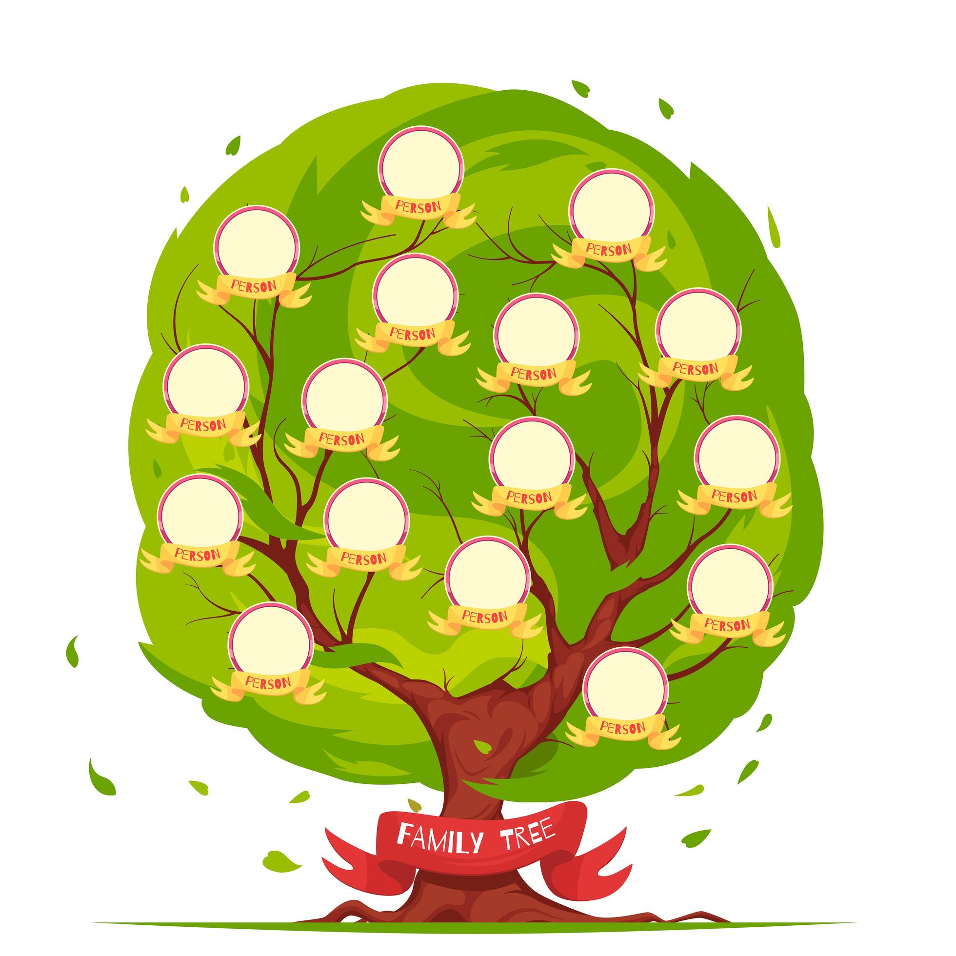 Drzewo Genealogiczne Do Druku A4 Family Tree Template Vector Illustration 2414694 Vector Art at Vecteezy