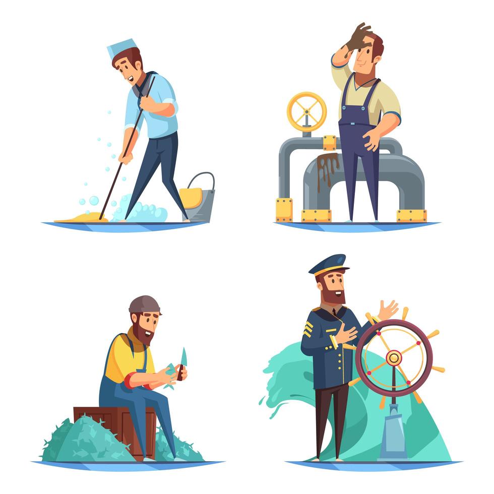 Nautical 2x2 Design Concept Vector Illustration