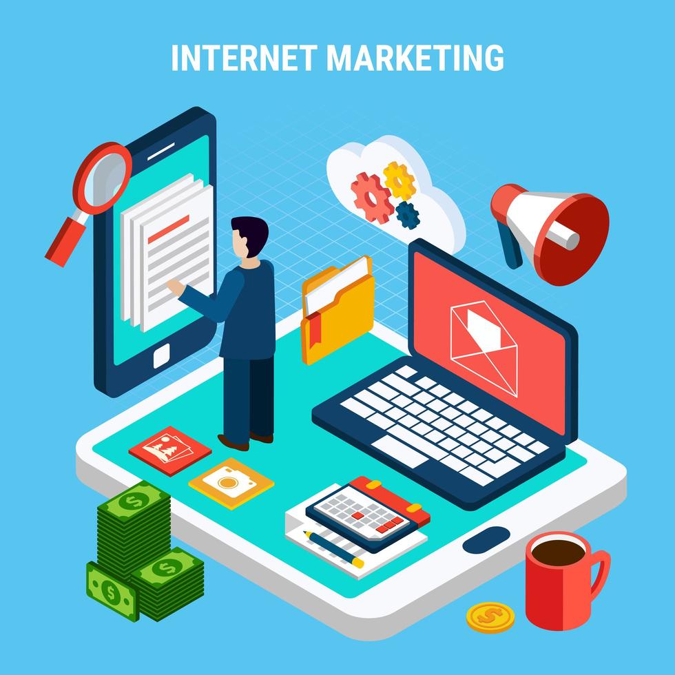 Digital Marketing Concept Vector Illustration