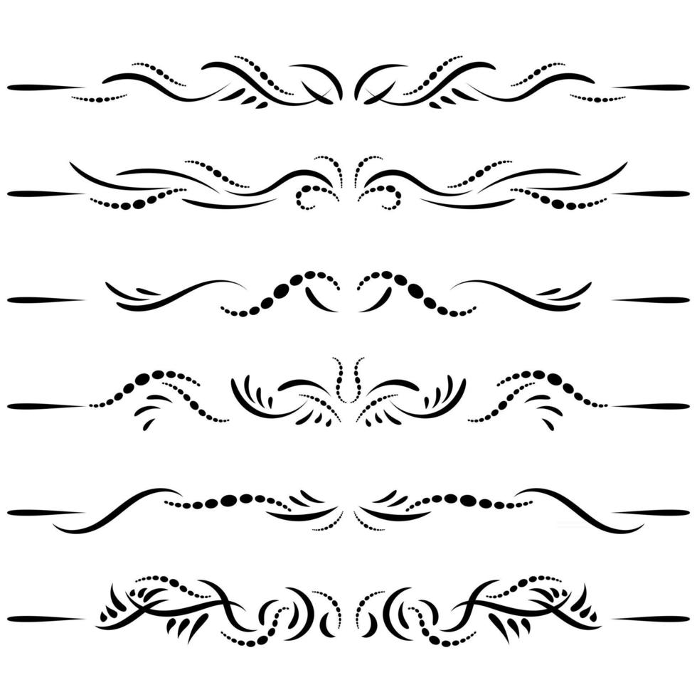 Fashion dividers Underlines and text separators vector