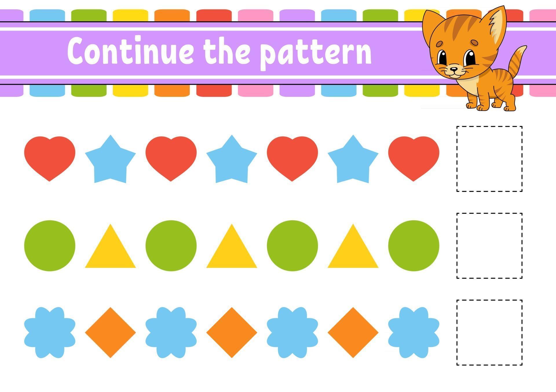 Continue the pattern 2416185 Vector Art at Vecteezy