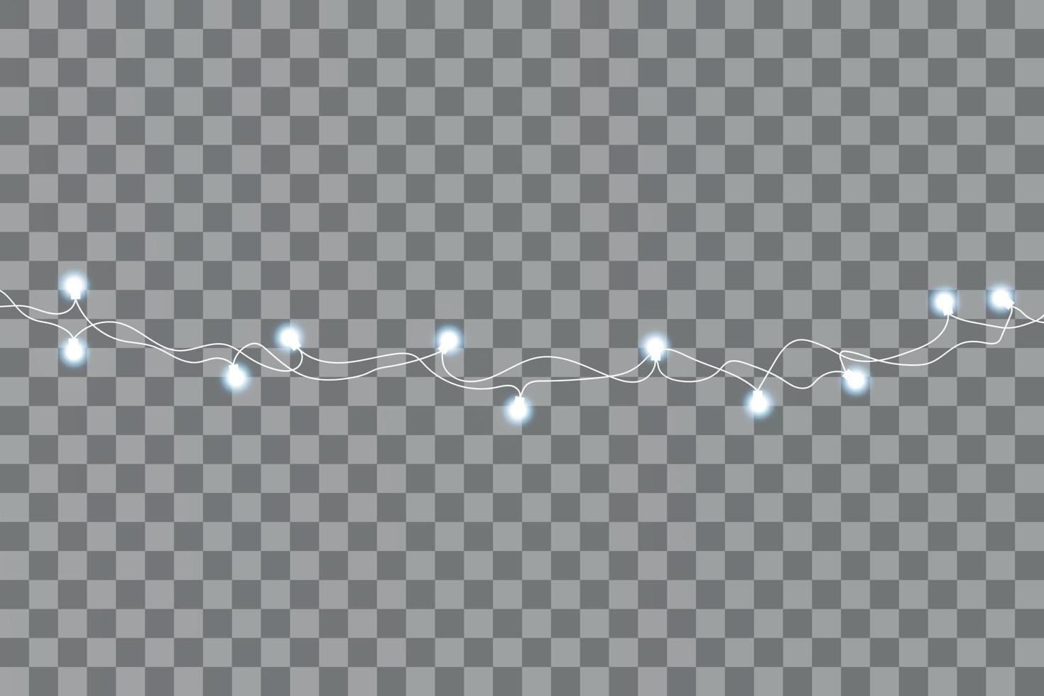 Christmas lights isolated on background vector