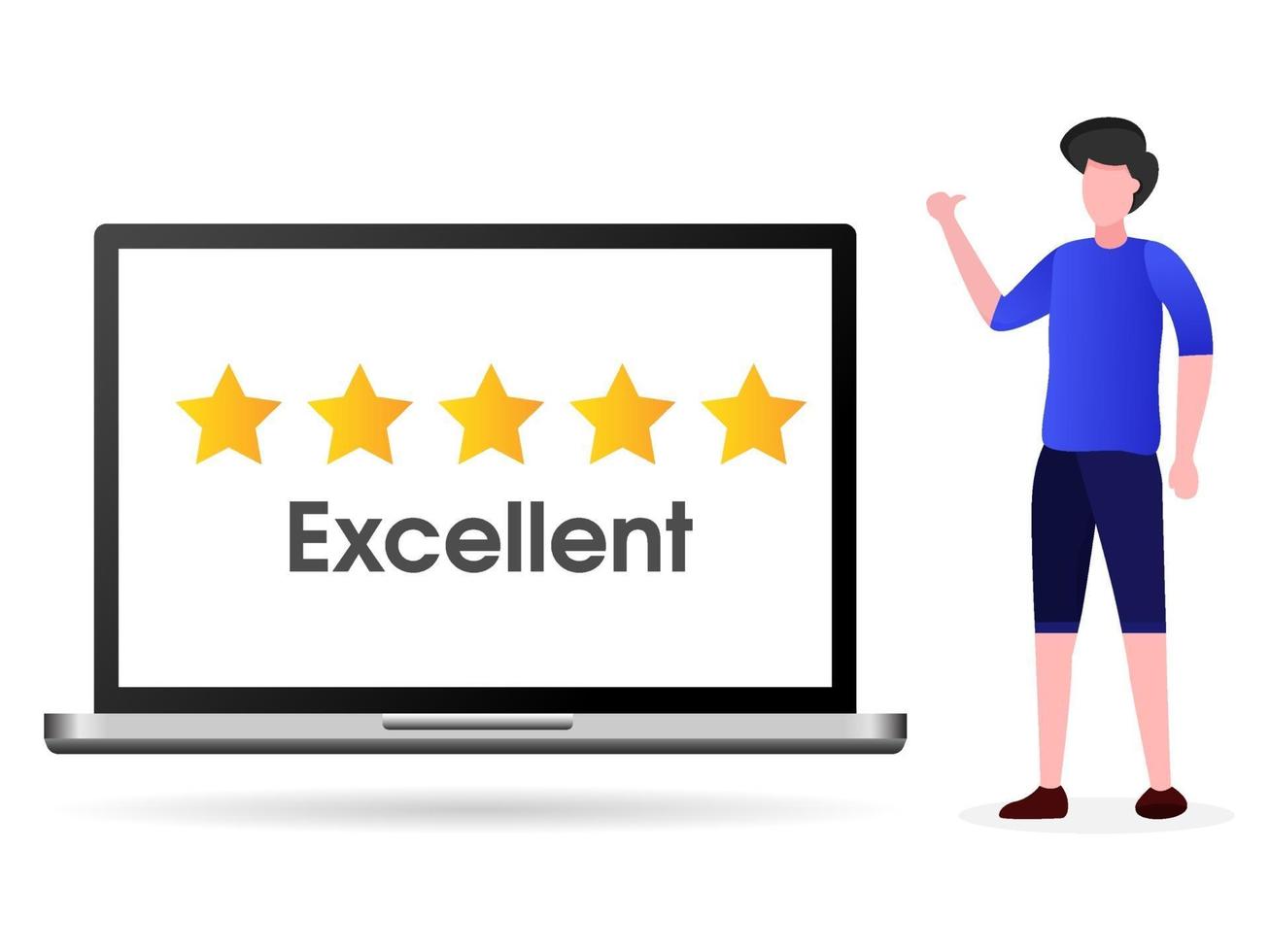 Customers give the best ratings vector