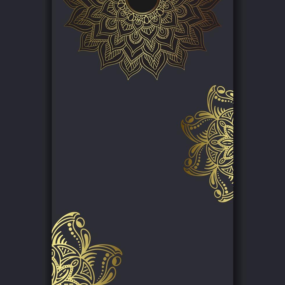 mandala con patrón de adorno floral vector